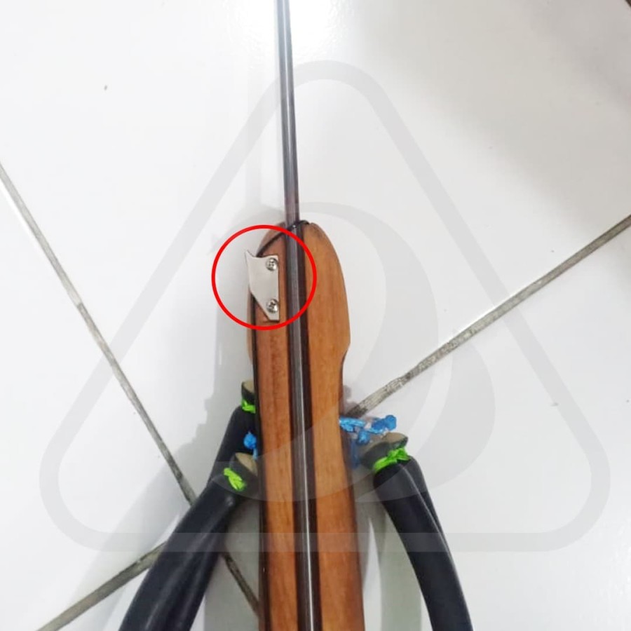 Accessories Speargun Spearfishing Kayu Line Holder Sparepart Penahan Tali Monoline Panah Ikan