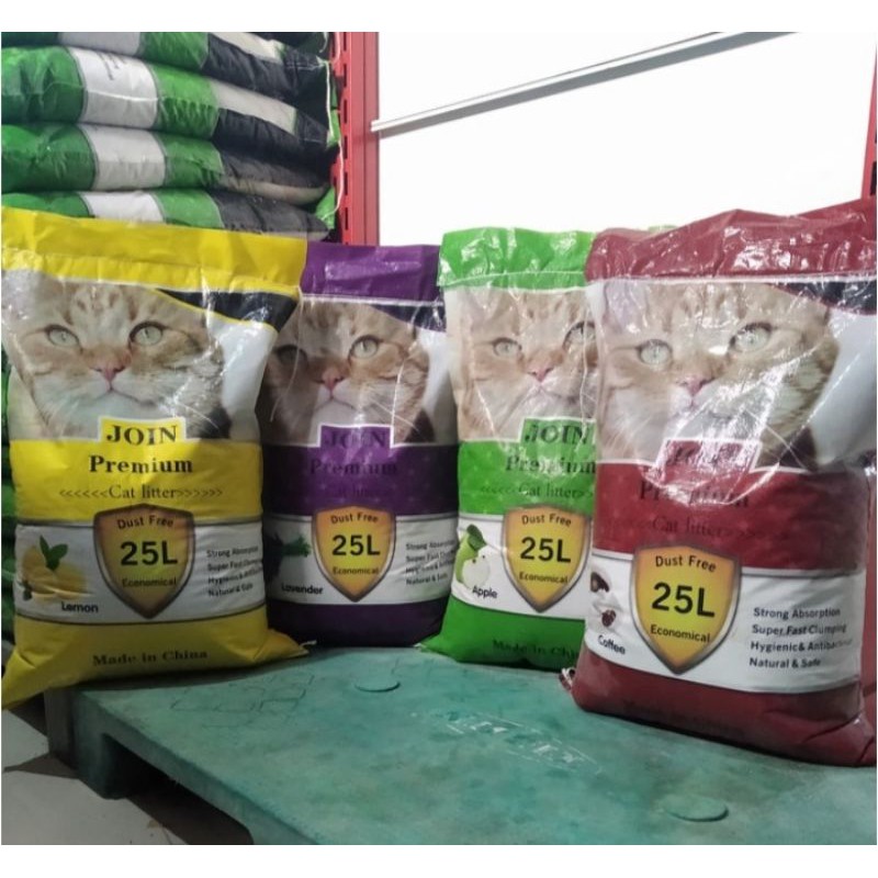 Grab Gojek Only Promo pasir kucing Join premium 25 litter bentonite cat litter