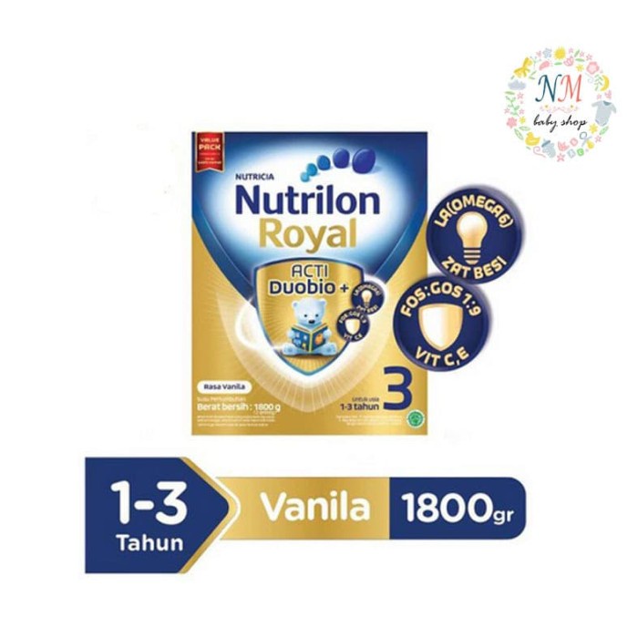 

NUTRILON ROYAL 3 VANILA MADU 1800GR SUSU ANAK 1800 GR - MADU