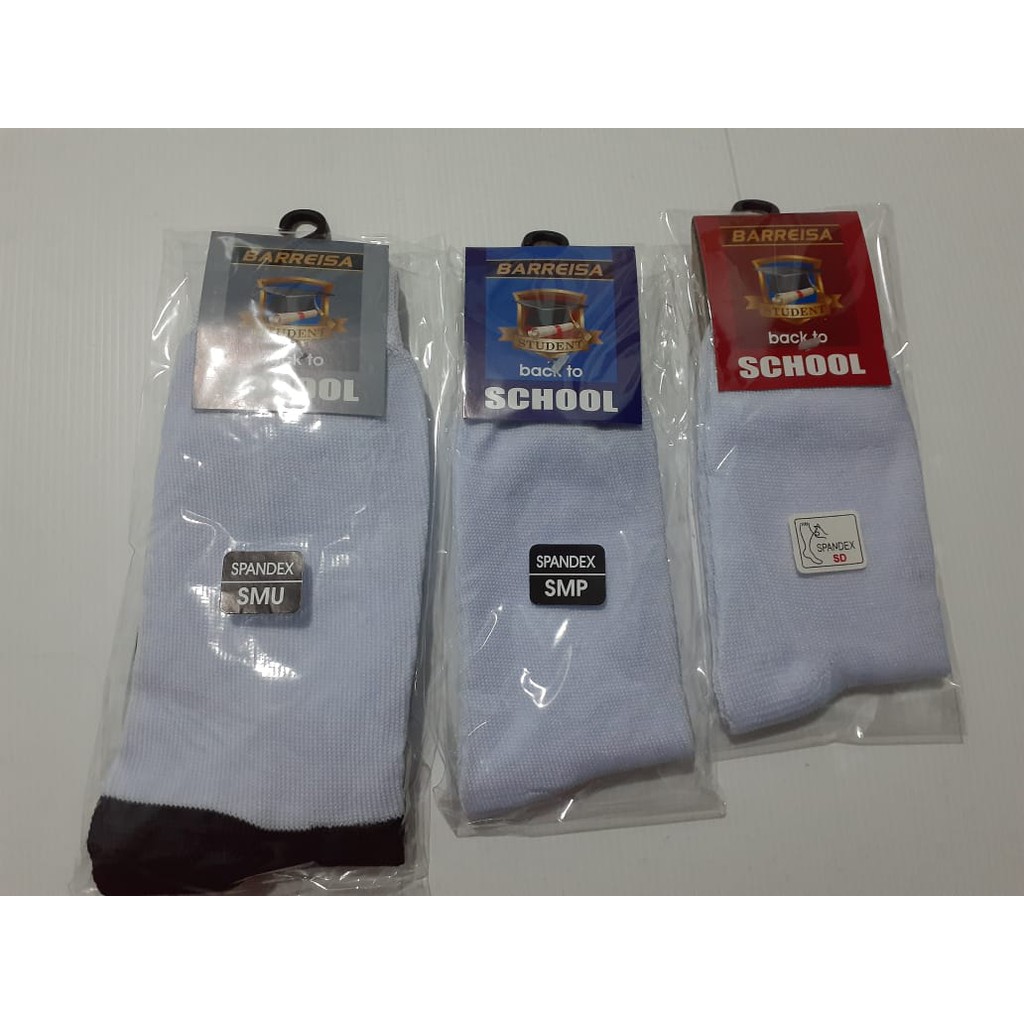 (Paket 1 lusin) Kaos Kaki Sekolah