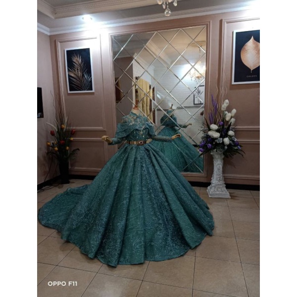 Gaun pengantin crinolin premium/wedding dress