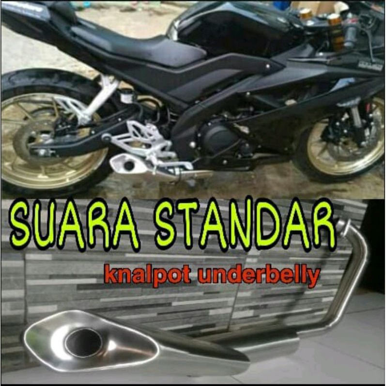 Knalpot  kolong underbelly R15 v2 v3 v4 vixion scorpio xabre mt 15 CBR facelift lokal CB old new sup