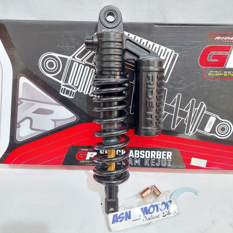 Shock Ride it GP Matic classic kyb Mio ,beat, Spacy , Vario 125, 150  Shock Tabung ride it Classic Double klik