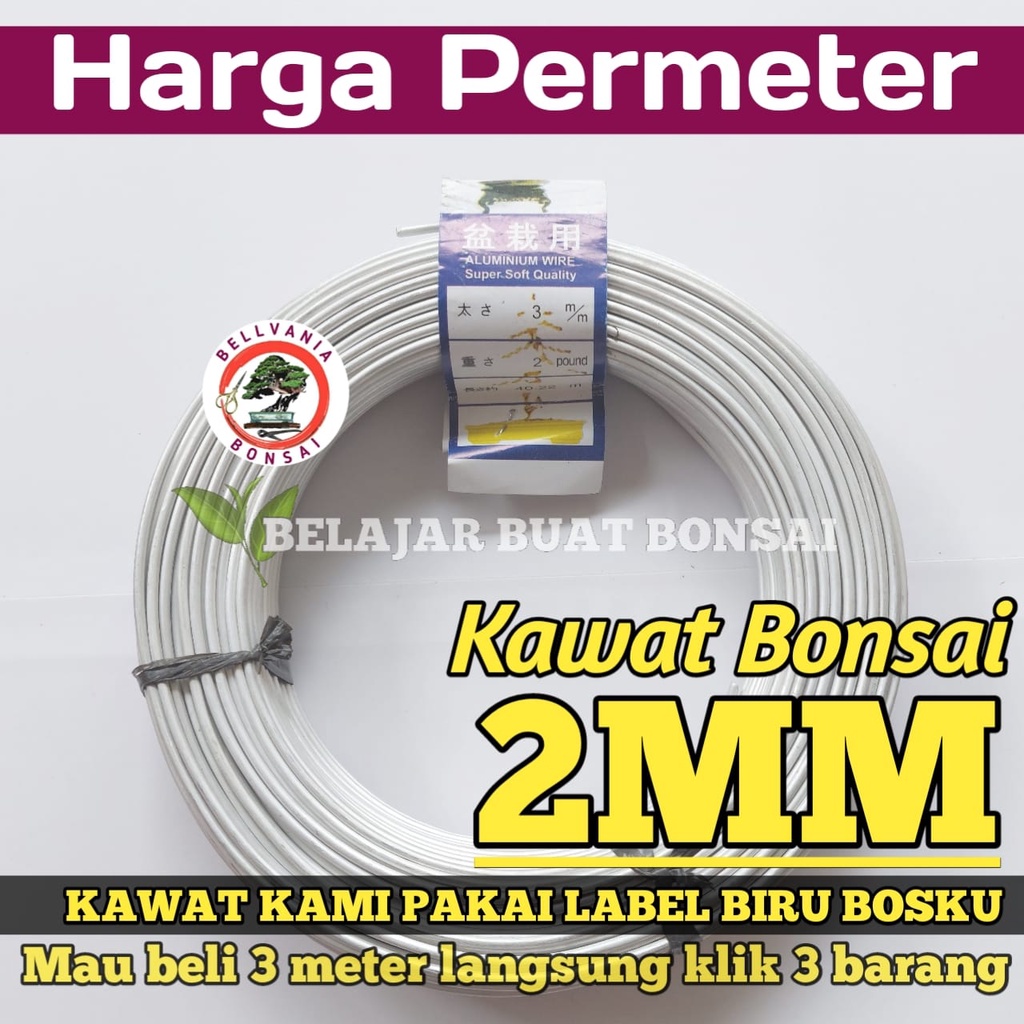 Kawat Bonsai 2MM Harga Eceran Permeter