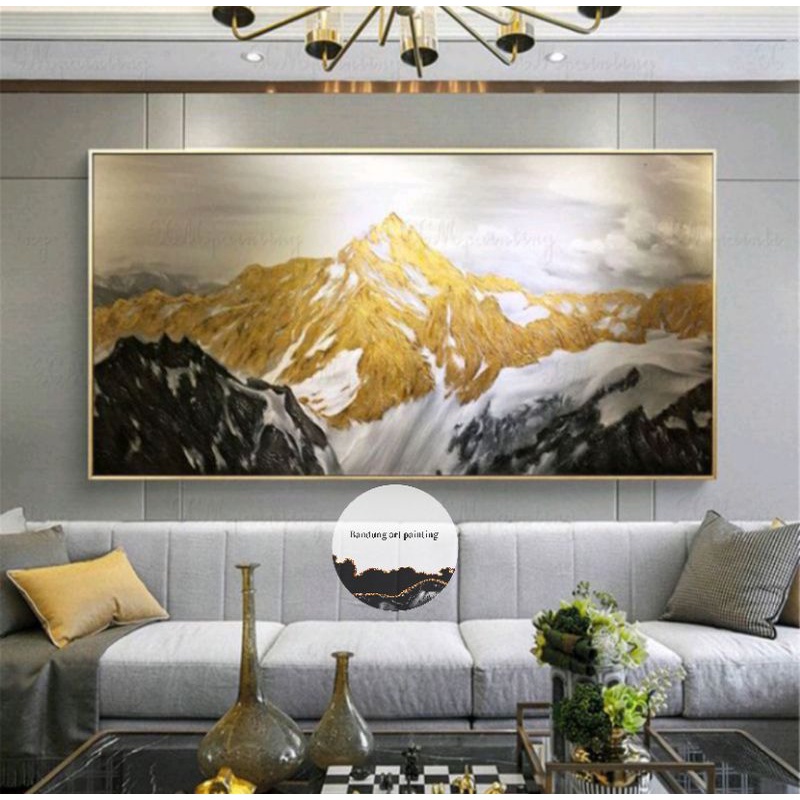 

lukisan mountain gold