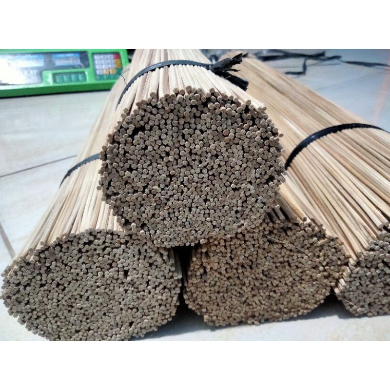 Jeruji sangkar murai bambu APUS 3mm panjang 1meter 100pcs ros tengah halus