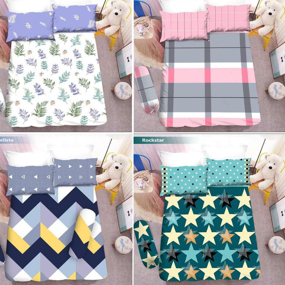 ♞ Sprei Vito Uk.180 x 200 & Uk.160 x 200 Motif Oakwood, Kimberly, Modelista, Giraffe,Lavender,Rockst