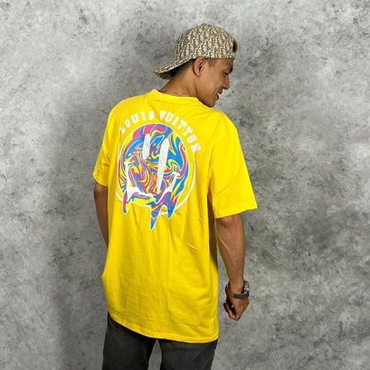 kaos atasan pria fashion Louis Vuitton import premium Quality