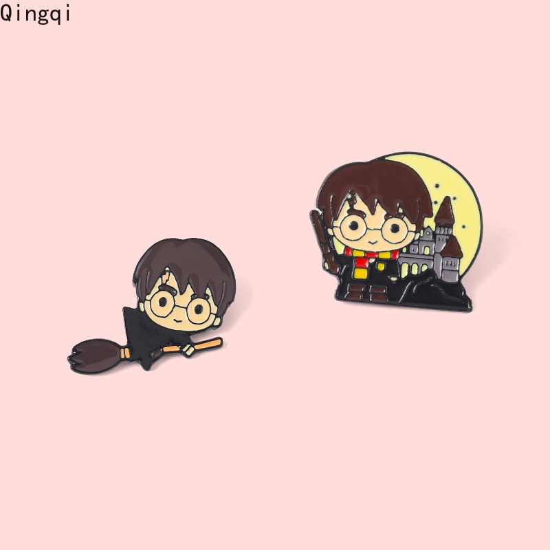 Bros Pin Enamel Desain Kartun Harry Potter Untuk Anak Laki-Laki