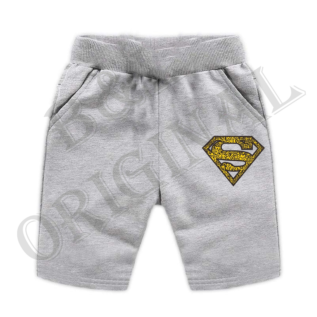 BS/COD/CELANA PENDEK SUPERMAN ANAK ANAK 1-7 TAHUN//REALPIC//GOOD QUALITY