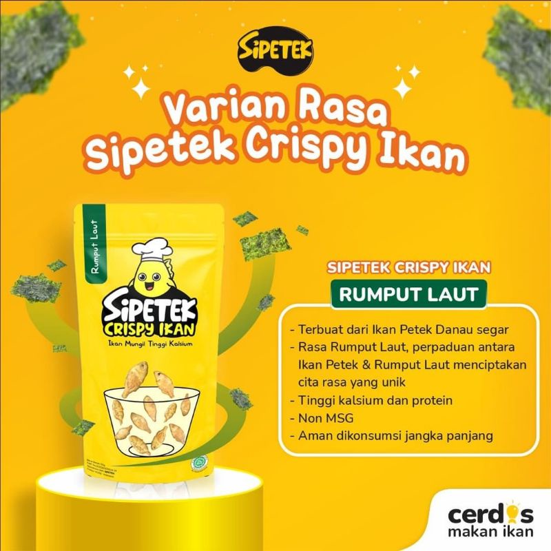 

SIPETEK IKAN KRISPI rasa RUMPUT LAUT