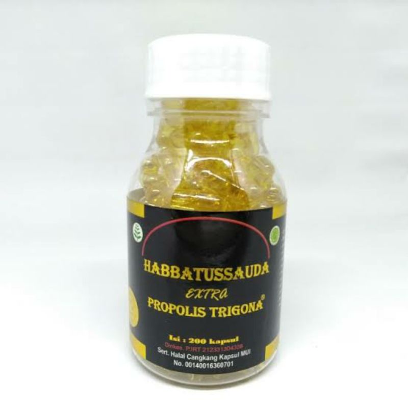 Minyak Habbatussauda Habbasy Oil 7 in1 propolis trigona 200 kapsul