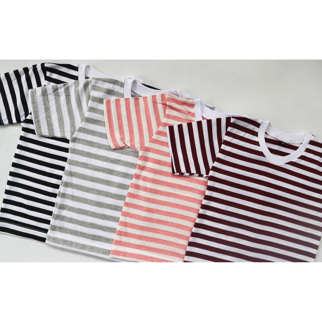 Fairy Baby Striped Tees Kaos Basic Salur Bayi