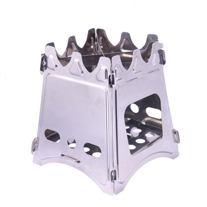 Portable Stainless Steel Lightweight Folding Outdoor Wood Stove