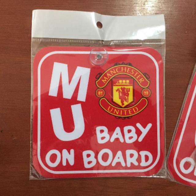 Manchester United Baby On Board Sign 