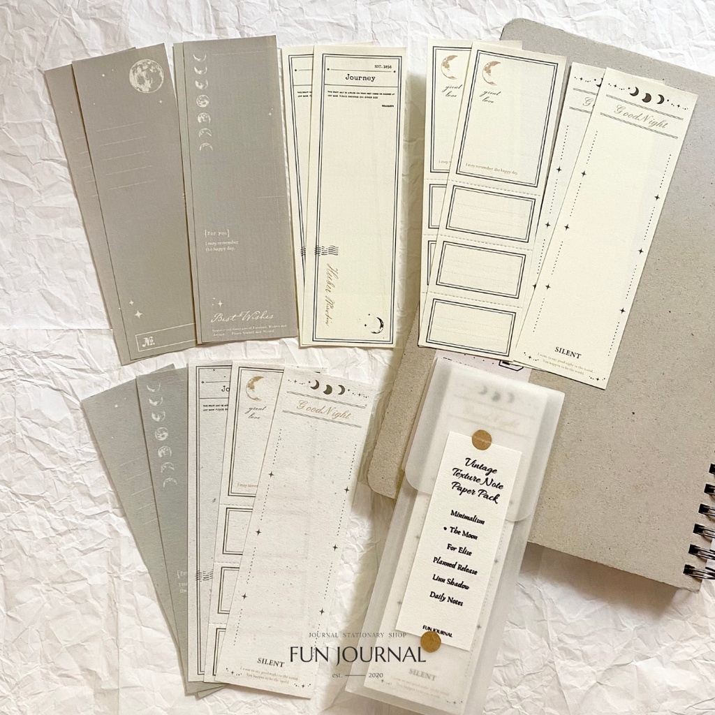 

VINTAGE TEXTURE NOTE PAPER PACK UNTUK JURNAL JOURNAL PLANNING PLANNER SCRAPBOOK DIY BUJO