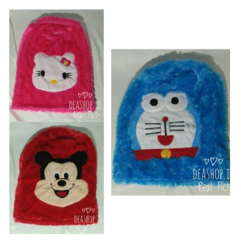 SARUNG GALON COVER GALON TUTUP GALON Hello kitty keropi doraemon micky