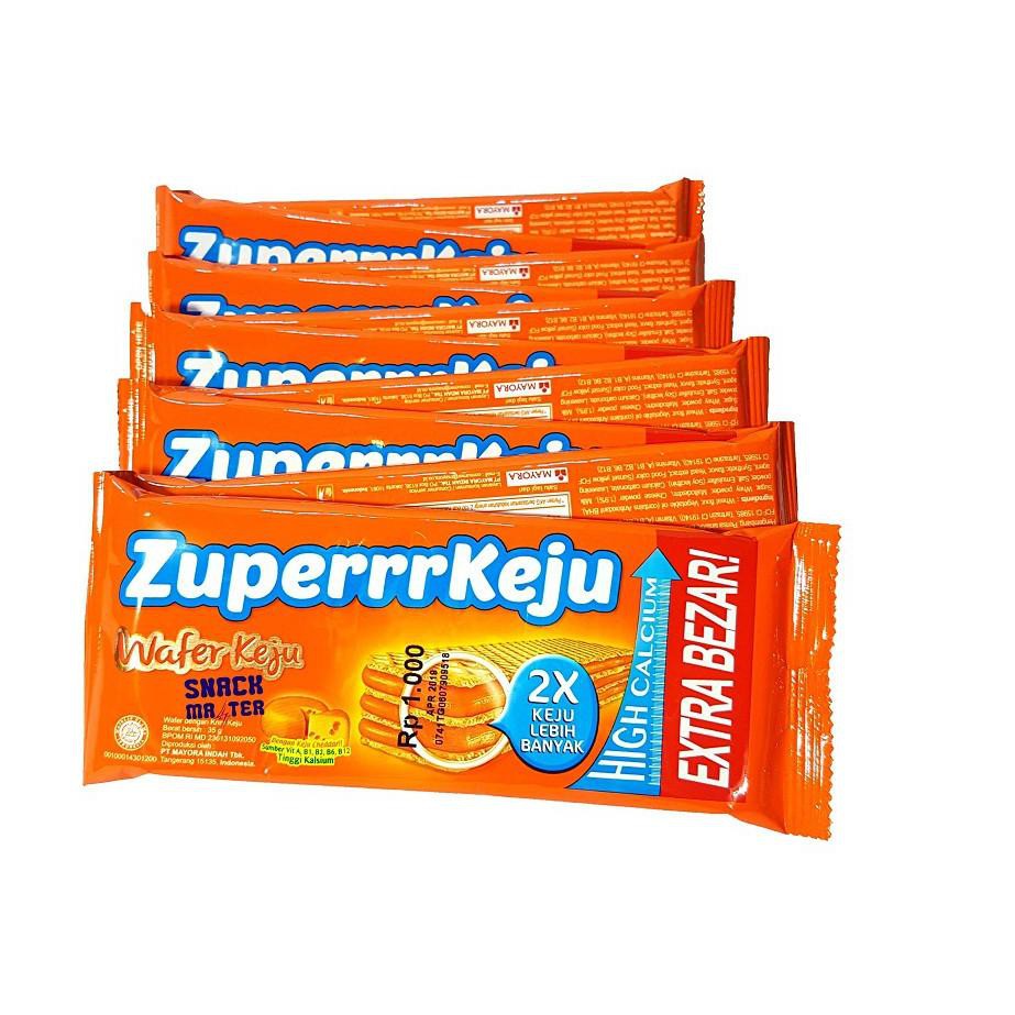 

❂SPESIAL DISKON❀ZUPERRR Wafer Renceng - Netto 10 Bks x 35 gr