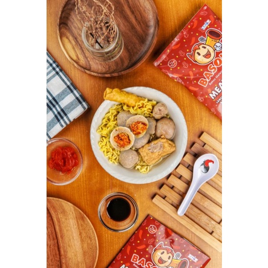 

Basoka Meat Lava - Bakso Daging Sapi Mercon Isian Full Daging Cincang & Cabe Pedas Bumbu Kuah Uleg Rasa Sedap