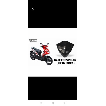 TGP Visor Motor Beat Fi Esp New 2017 - 2019 - Winshield - Windshield Beat