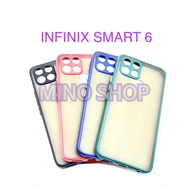 SOFTCASE INFINIX SMART 6 - HARDCASE DOVE MYCHOICE + PC - AERO CASE