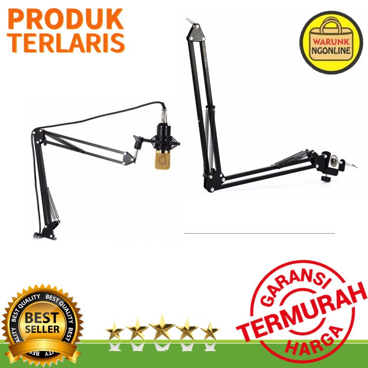 Stand mikrofon jepit meja - stand mic Arm Stand Suspensi Lazypod Mikrofon - NB-35
