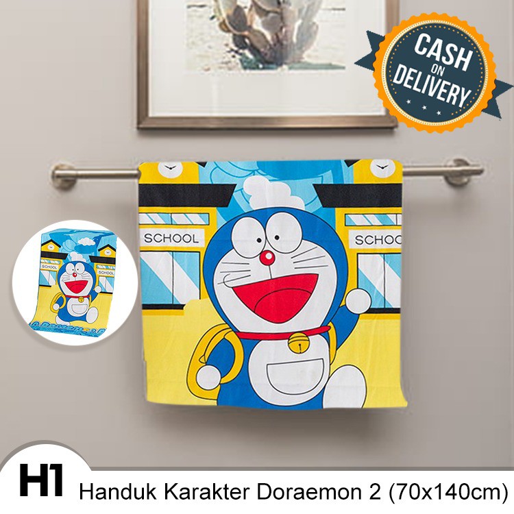 Handuk Karakter Anak Daya Serap Tinngi 70 X 140 Cm