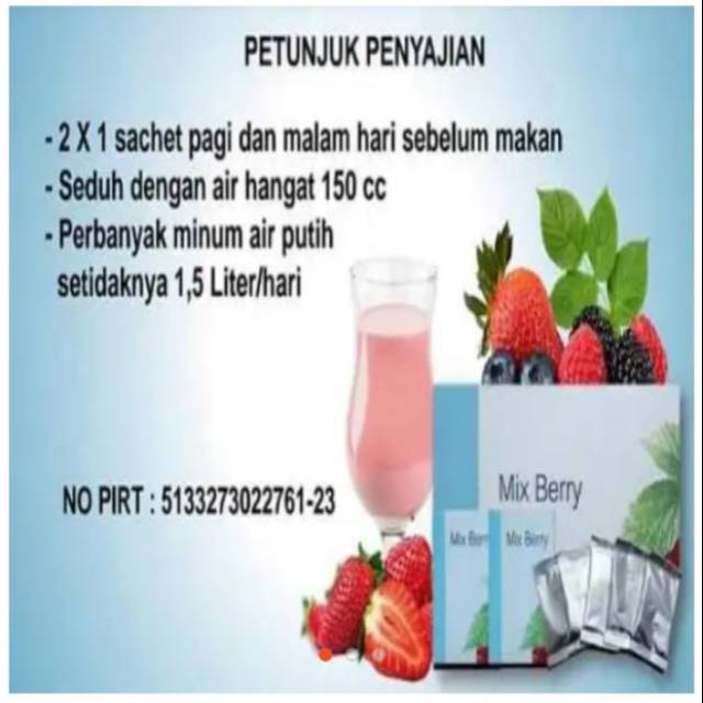 

Mix Berry Gtrim isi 15 sachet