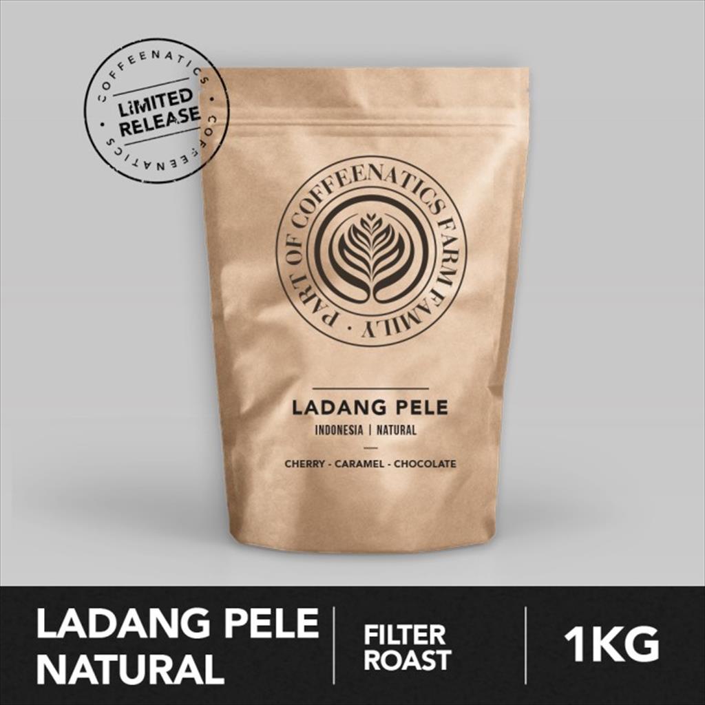Ladang Pele Natural 1kg - Biji Kopi Arabika 1kg | Coffeenatics