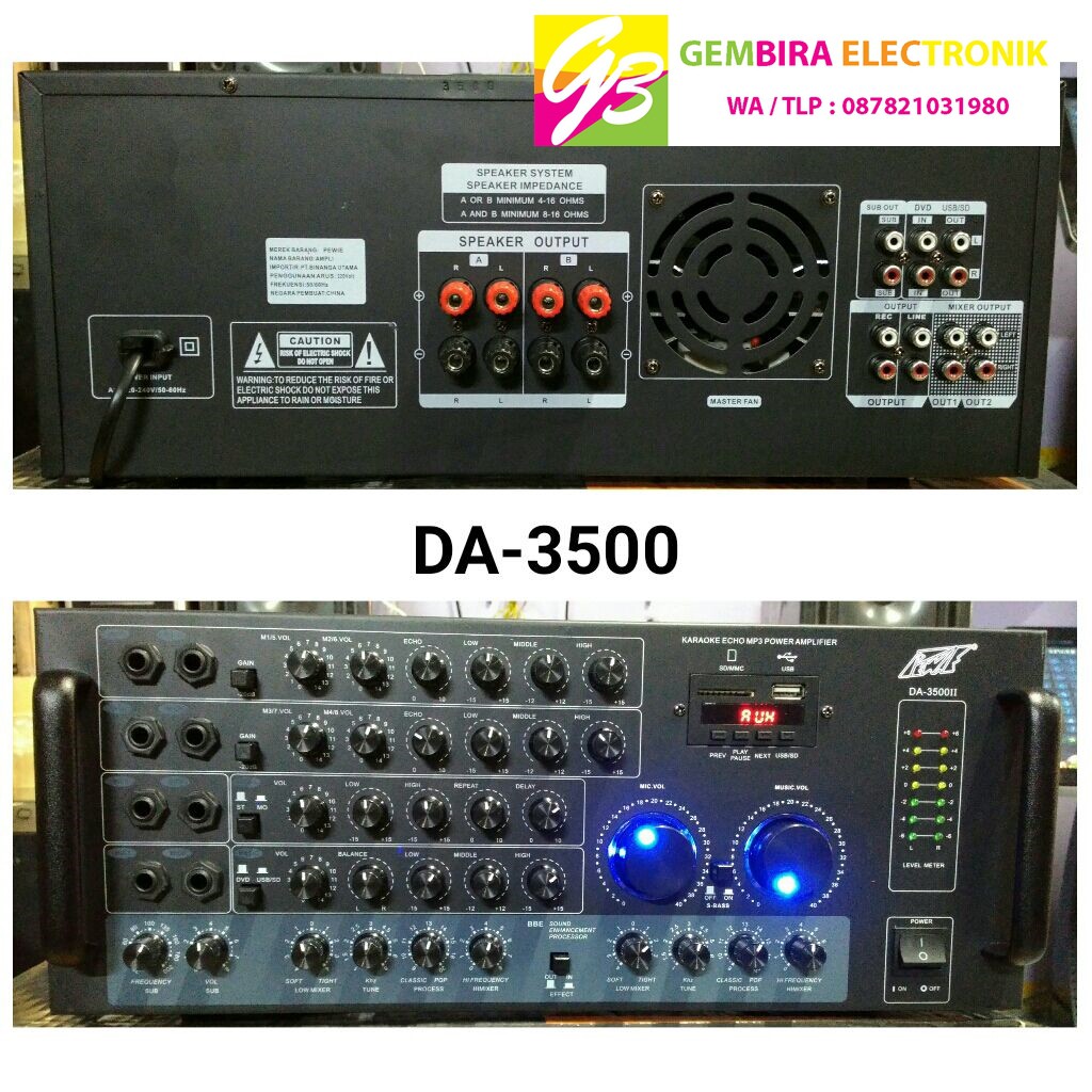 AMPLI MIXER PEWIE DA 3500