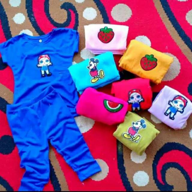 BISA COD STELAN  ANAK SPANDEK POLOS