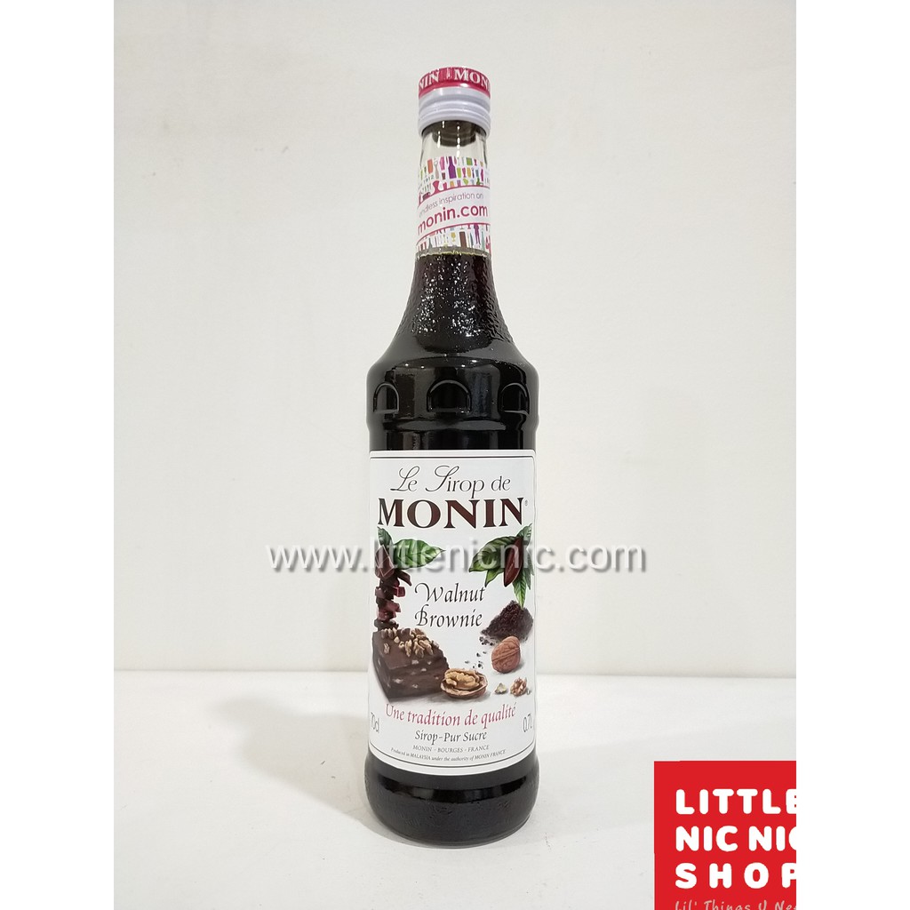 

Monin Walnut Brownie flavoured syrup 70 CL (700ml) sirup rasa minuman café