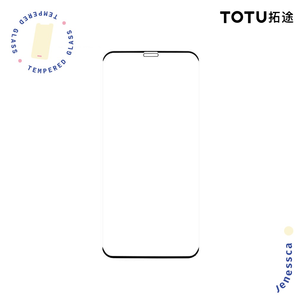 TOTU iPhone X/XS/XR/XS Max Tempered Glass HD Tanpa Bezel Brimless 0.3mm