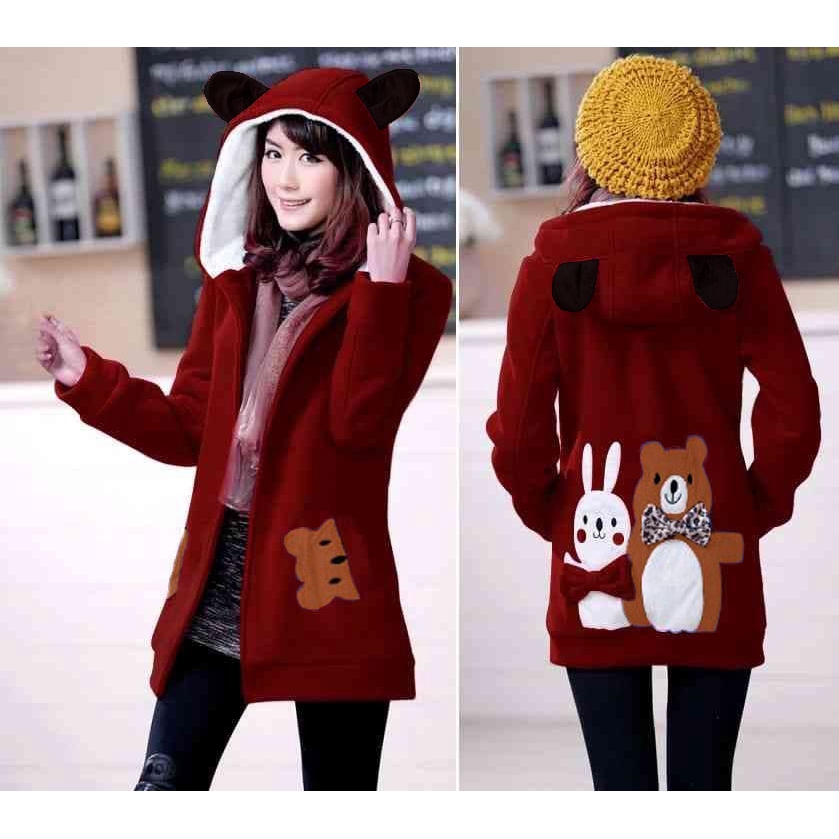 [Jaket MRS Funny Varian Warna LO] Jaket Wanita Babyterry Varian Warna