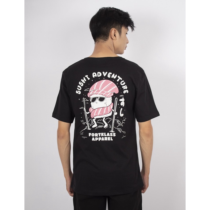 Fortglass SUSHI ADVENTURE Kaos Lengan Pendek Pria Kaos Distro Kaos Pria Kaos Unisex Tshirt Cowok By FortKlass