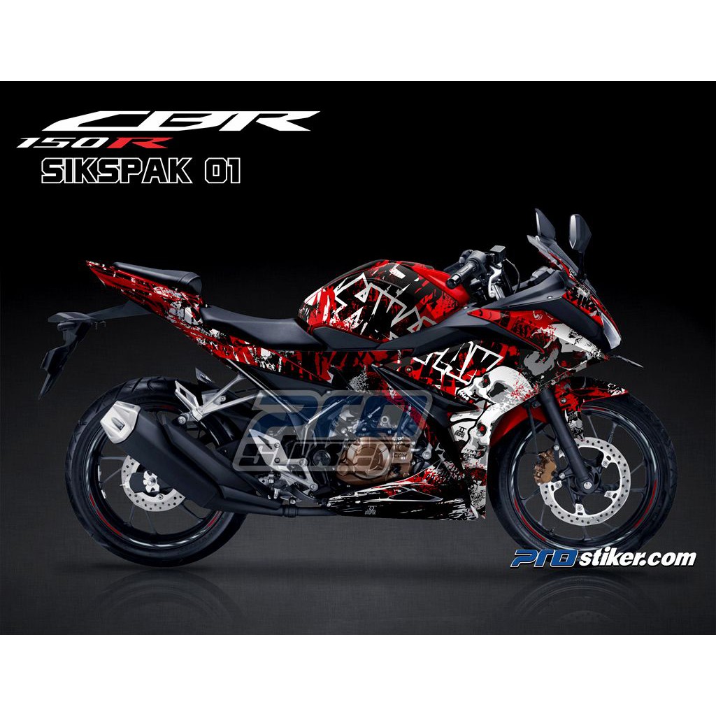 Decal Honda CBR 150 K45G Gambar Tengkorak SKSPK Racing Full Body