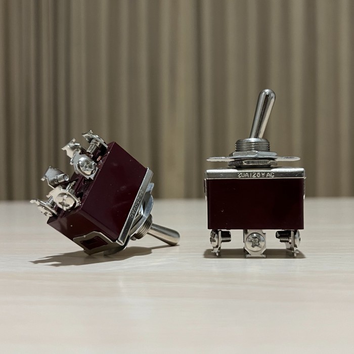 SWITCH TOGGLE SAKLAR TOGLE TOGEL 6 PIN ON ON 15A 250V 20A 125V KN3C-202