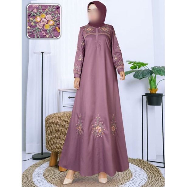 baju gamis wanita dress muslim terbaru (new update) Gamis toyoboGamis katun toyobo bordirGamis katu 