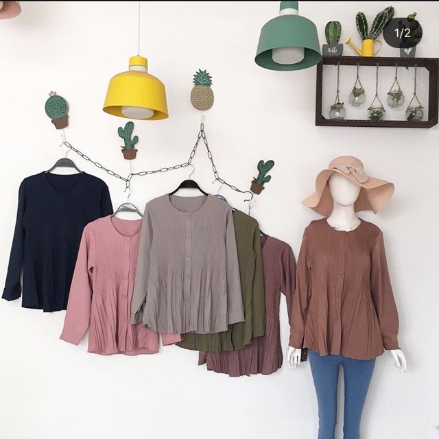 Blouse plisket fani house