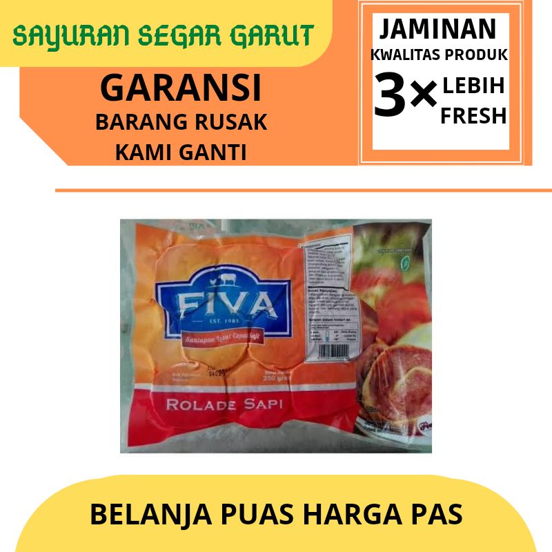 

Fiva Rolade Sapi isi 9 pcs 250gr by Sayuran Segar Garut