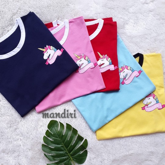 VS - RINGER TEE UNICORN / TSHIRT UNICORN / TEE / TUMBLR TEE / PAKAIAN WANITA MURAH