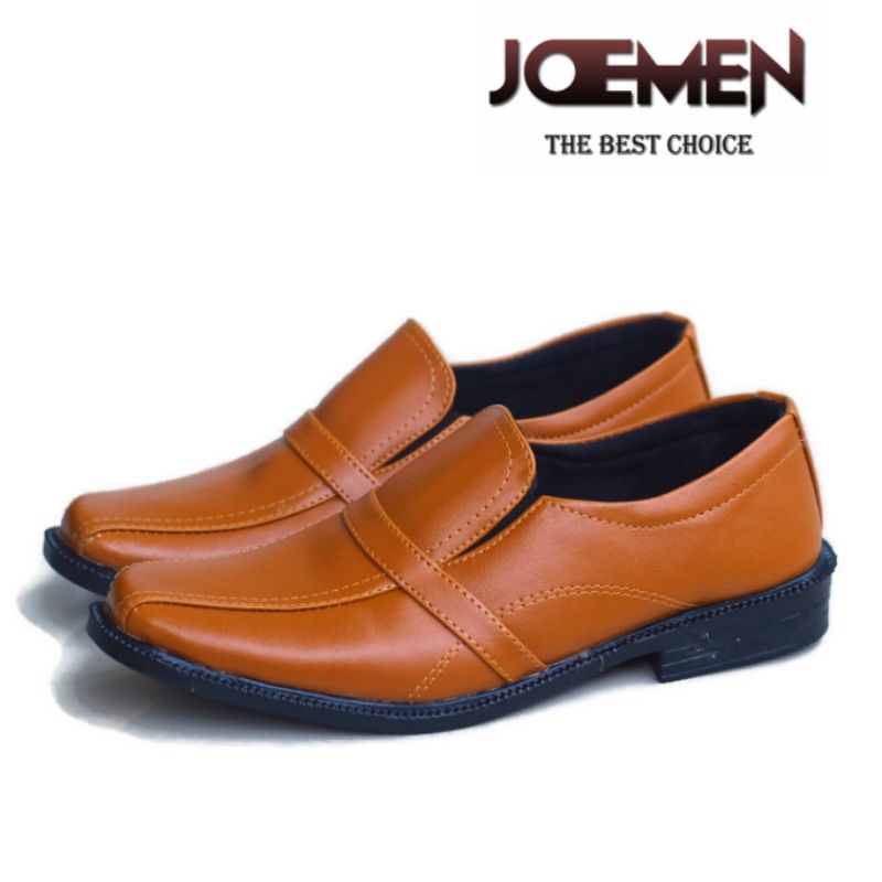 sepatu kulit kerja santai import pria kantor