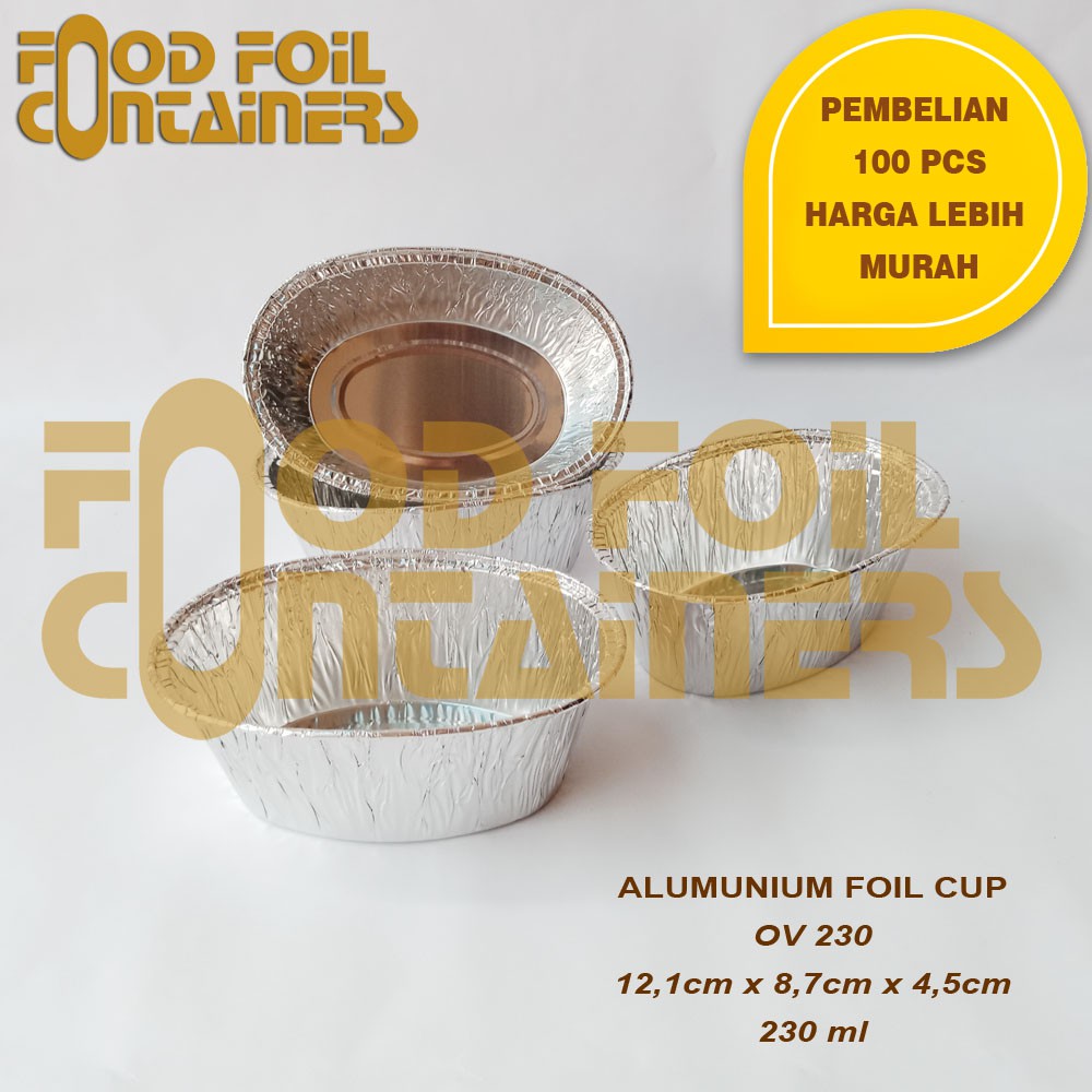 alumunium foil cup OV230 (zuppa soup ) Shopee Indonesia