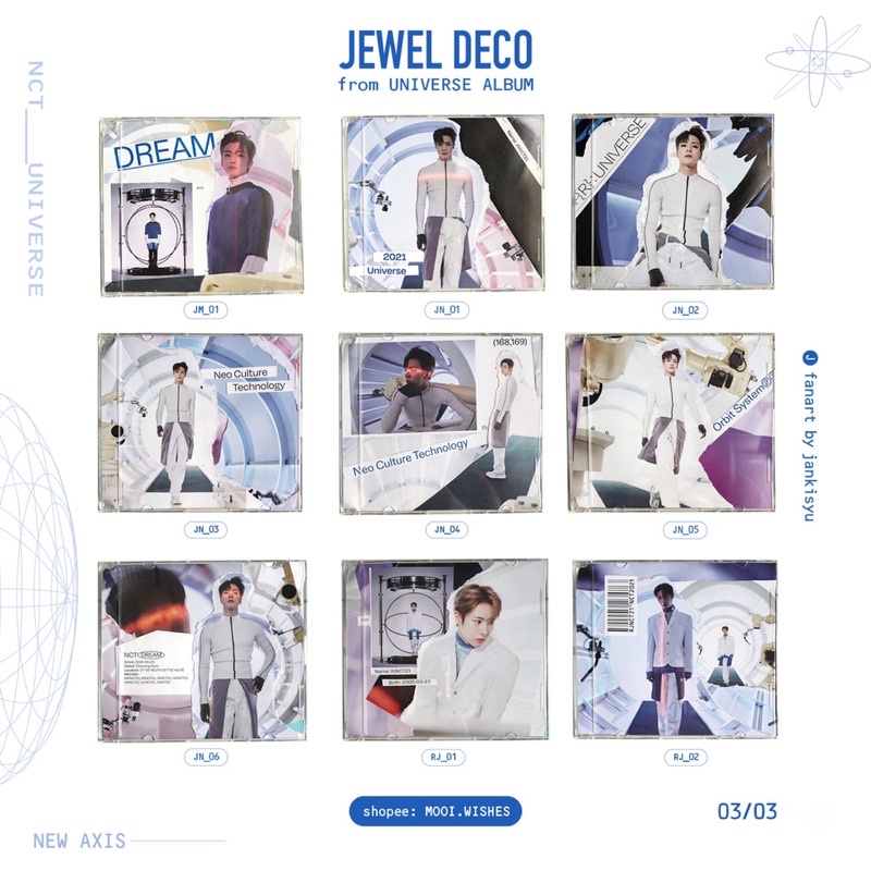 Jewel Deco Case NCT Sticker / HF [SOLD = NO RESTOCK]