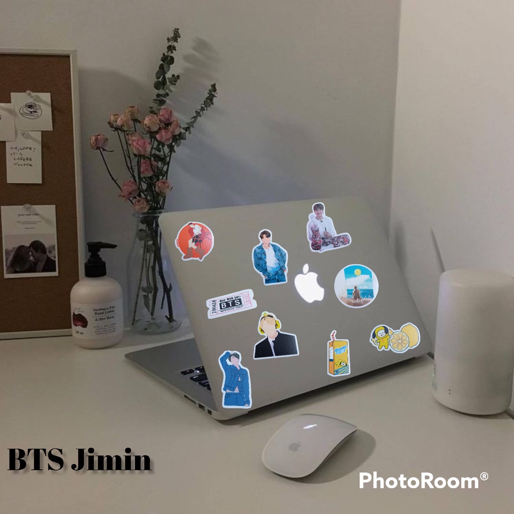 Sticker Pack Tumblr Aesthetic  BTS Set Jungkook V Taehyung Waterproof Hiasan Laptop Botol Tumbler Case Hp DIY Stiker Laptop Notebook