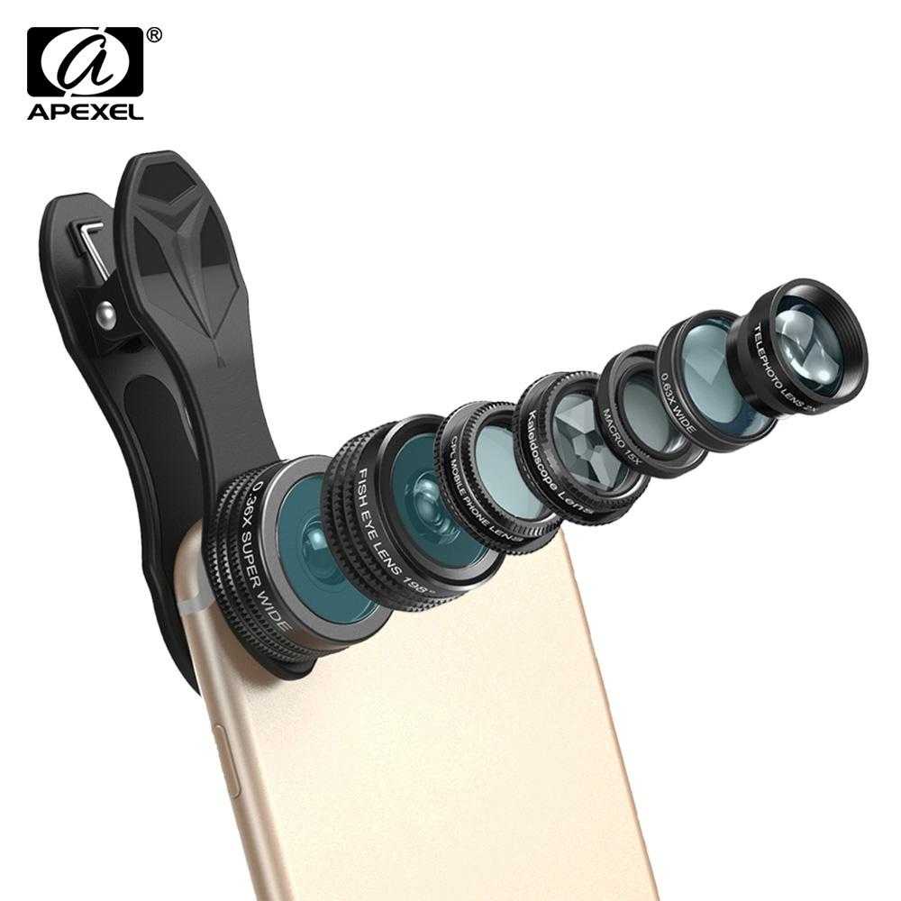 APEXEL 10-in-1 Phone Lens Kit With 22X Telephoto Lens 198° Fisheye Lens Kaleidoscope Lens 0.63X Wide Angle Lens 15x Macro Lens Various Filter Lens Universal Clip Storage Box Replac I.288260422 - View #14