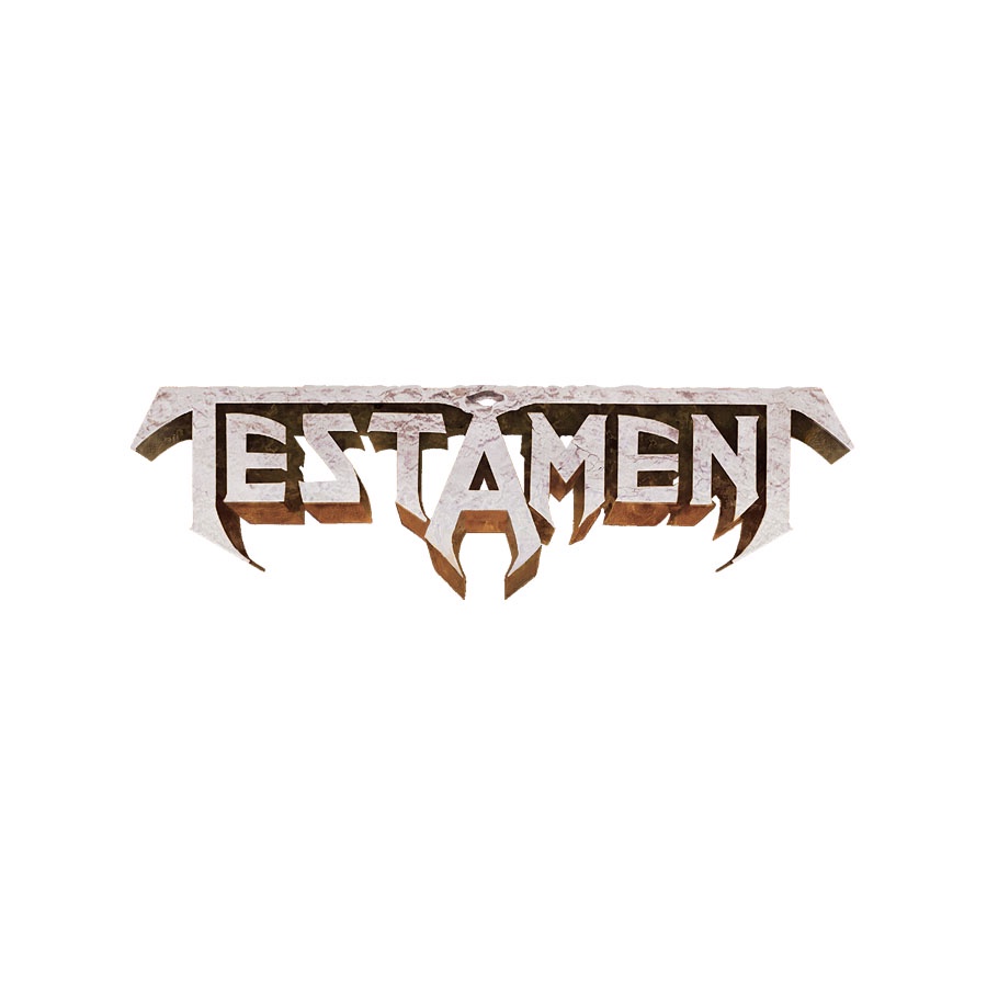 TESTAMENT LOGO BAND Sablon Setrika DTF Custom Free Desain