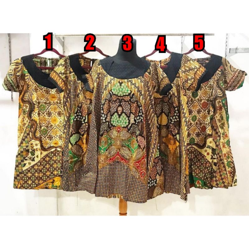 Daster Kencana Ungu Label Hitam Klok Katun Embos