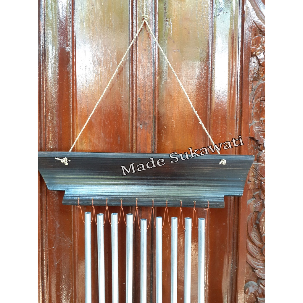 Krincingan wind chime Lonceng  aluminium kerajinan bel bambu