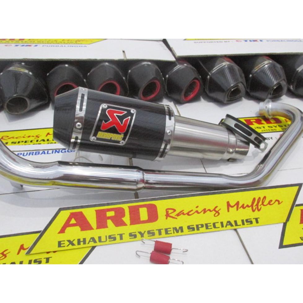 Baru Knalpot Pnp Akra Gp Lorenzo Black Buat Yamaha R15 / R 15, R25, New Vixion Lightning / Nvl /